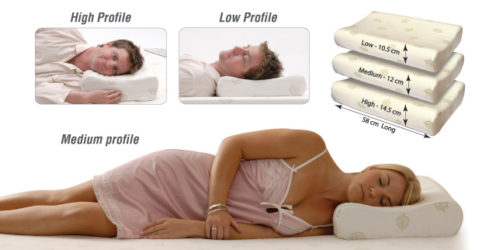 3 latex naturelle pillows